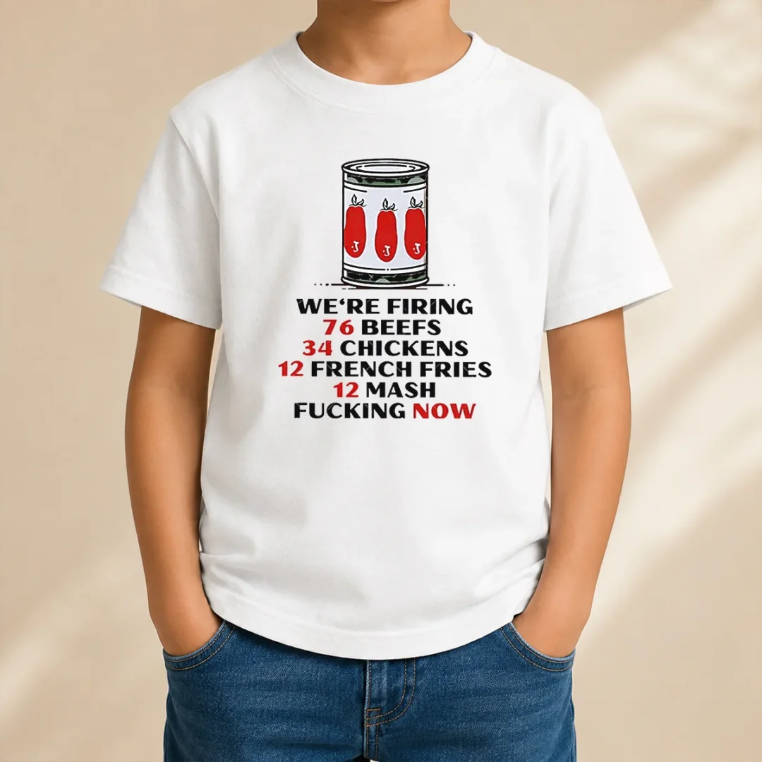 awesome-funny-the-bear-we-re-firing-76-beefs-34-chickens-12-french-fries-12-mash-fcking-now-kids-t-shirt Awesome Funny The Bear We'Re Firing 76 Beefs 34 Chickens 12 French Fries 12 Mash Fcking Now Kids T-Shirt