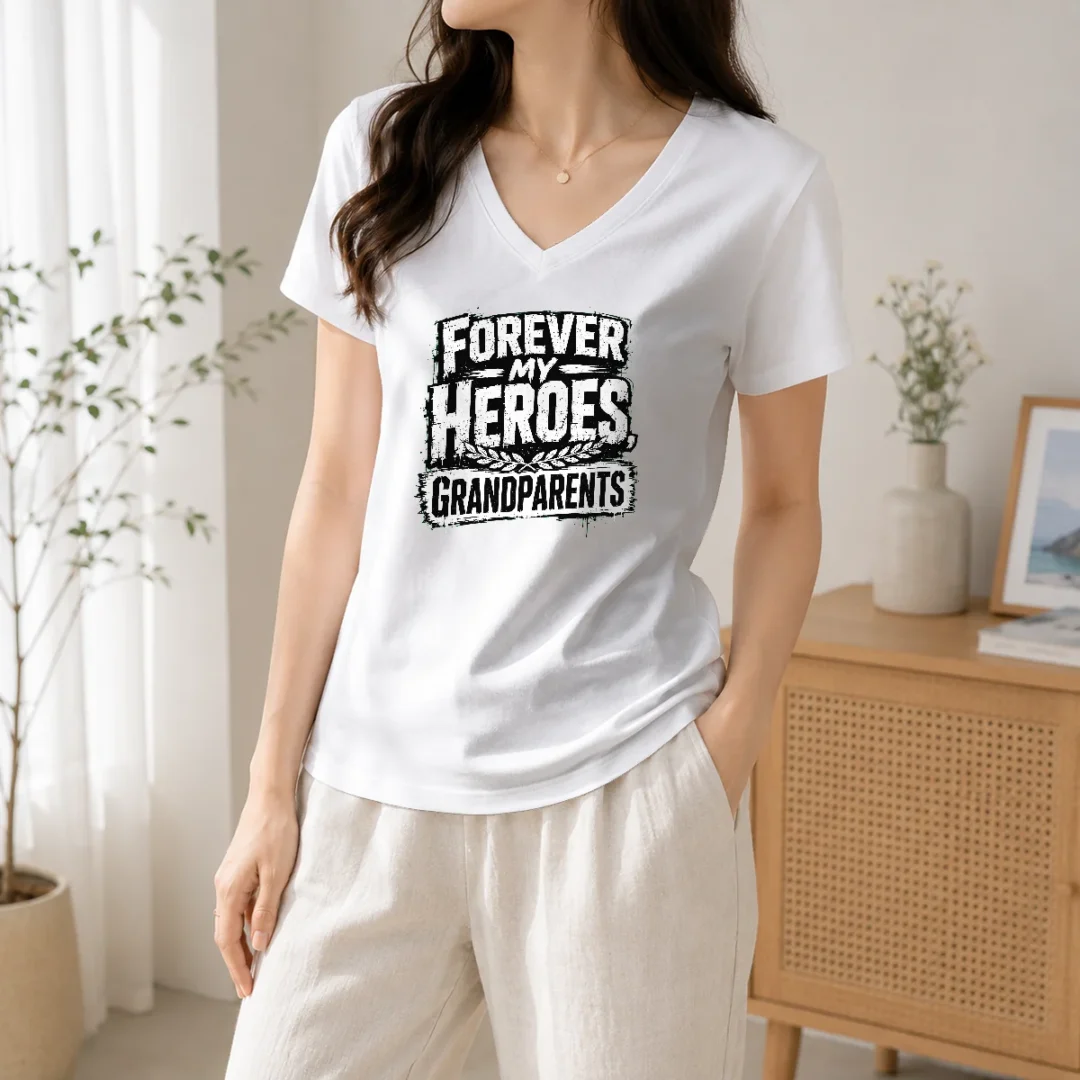 awesome-hot-grandparents-day-heroes-streetwear-for-family-gratitud-v-neck-shirt Awesome Hot Grandparents Day Heroes Streetwear For Family Gratitud V-Neck Shirt