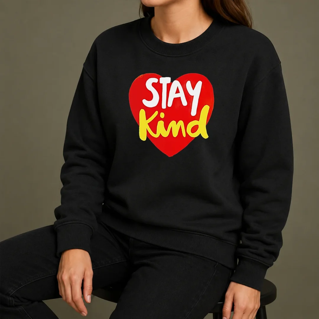 Awesome Hot Stay Kind Heart Sweater Awesome Hot Stay Kind Heart Sweater