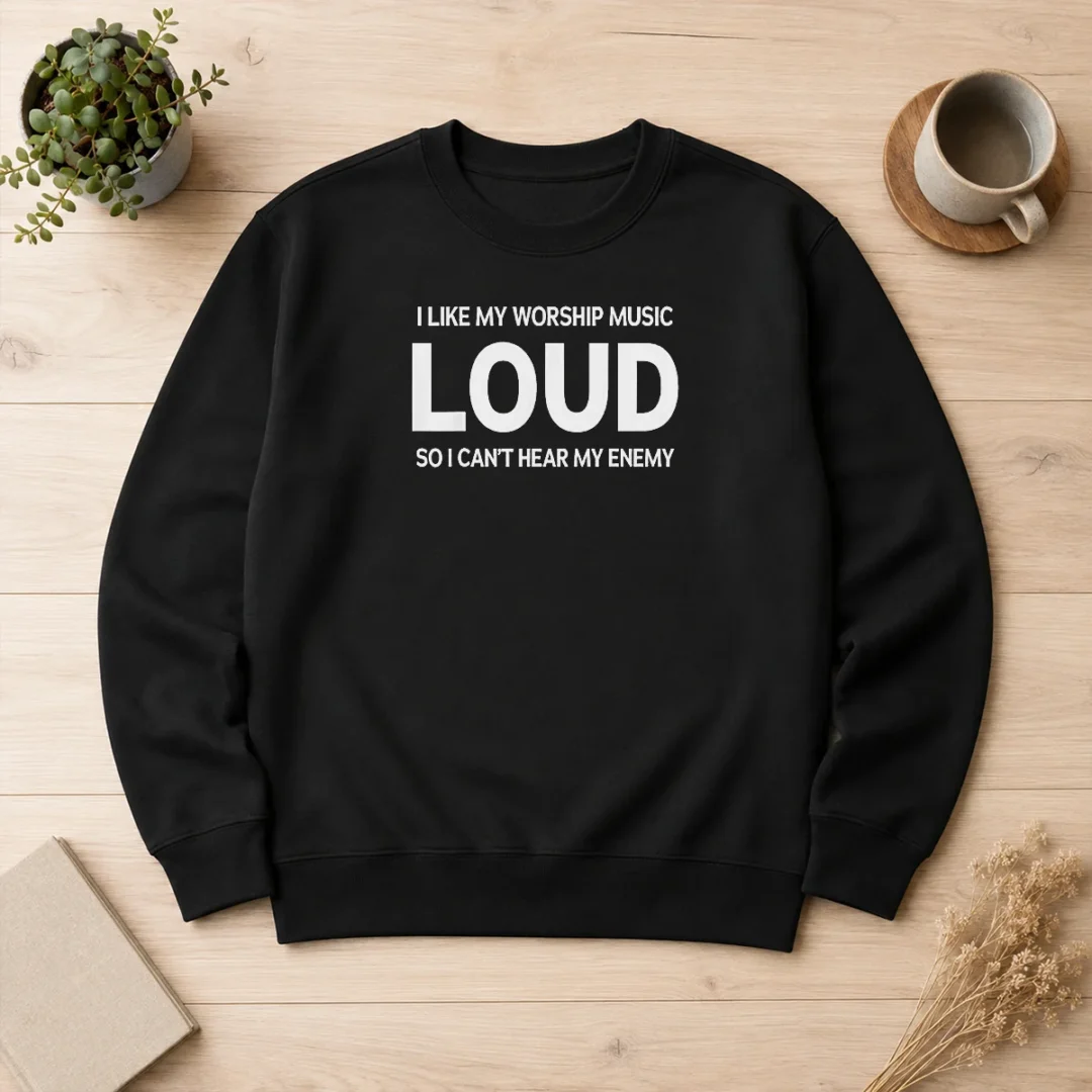 awesome-i-like-my-worship-music-loud-so-i-can-t-hear-my-enemy-sweater-1 Awesome I Like My Worship Music Loud So I Can'T Hear My Enemy Sweater