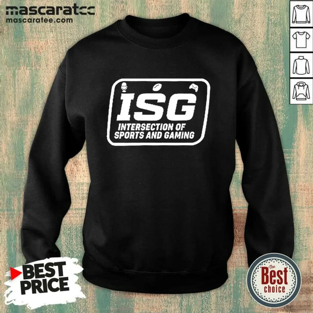 awesome-isg-intersection-of-sports-and-gaming-podcast-fans-and-media-collectors-sweatshirt Awesome ISG Intersection Of Sports And Gaming Podcast Fans And Media Collectors Sweatshirt