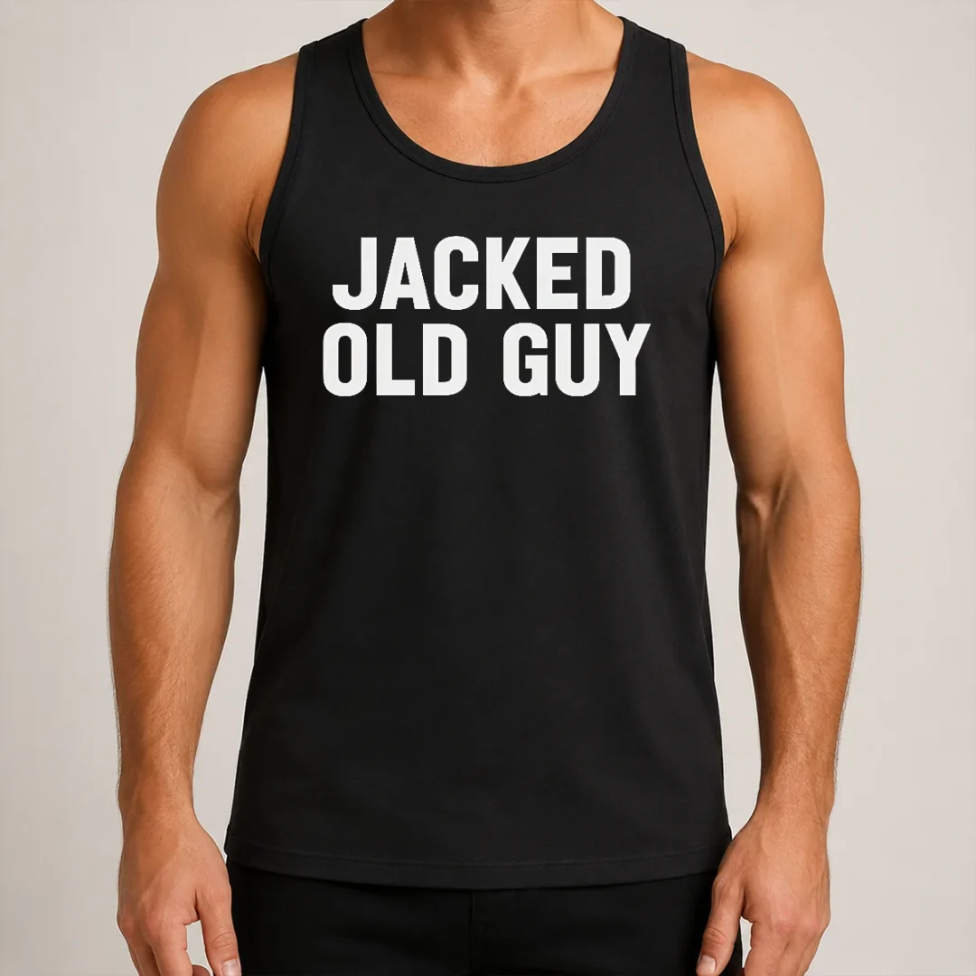 awesome-jacked-old-guy-tank-top Awesome Jacked Old Guy Tank Top