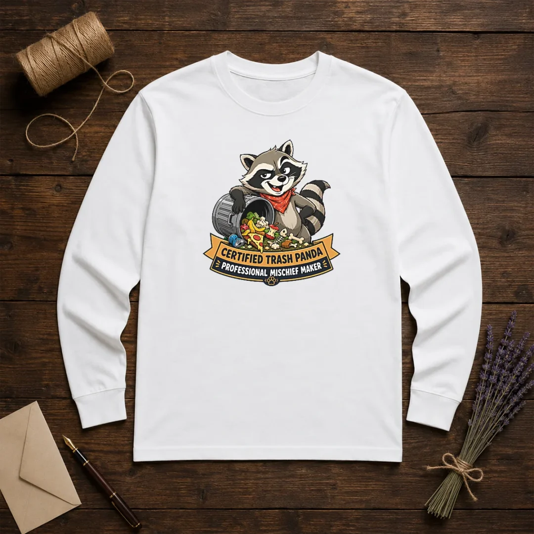 awesome-jimothy-trash-panda-funny-humor-vector-long-sleeve-shirt Awesome Jimothy Trash Panda Funny Humor Vector Long Sleeve Shirt with vibrant graphic print on comfortable cotton fabric