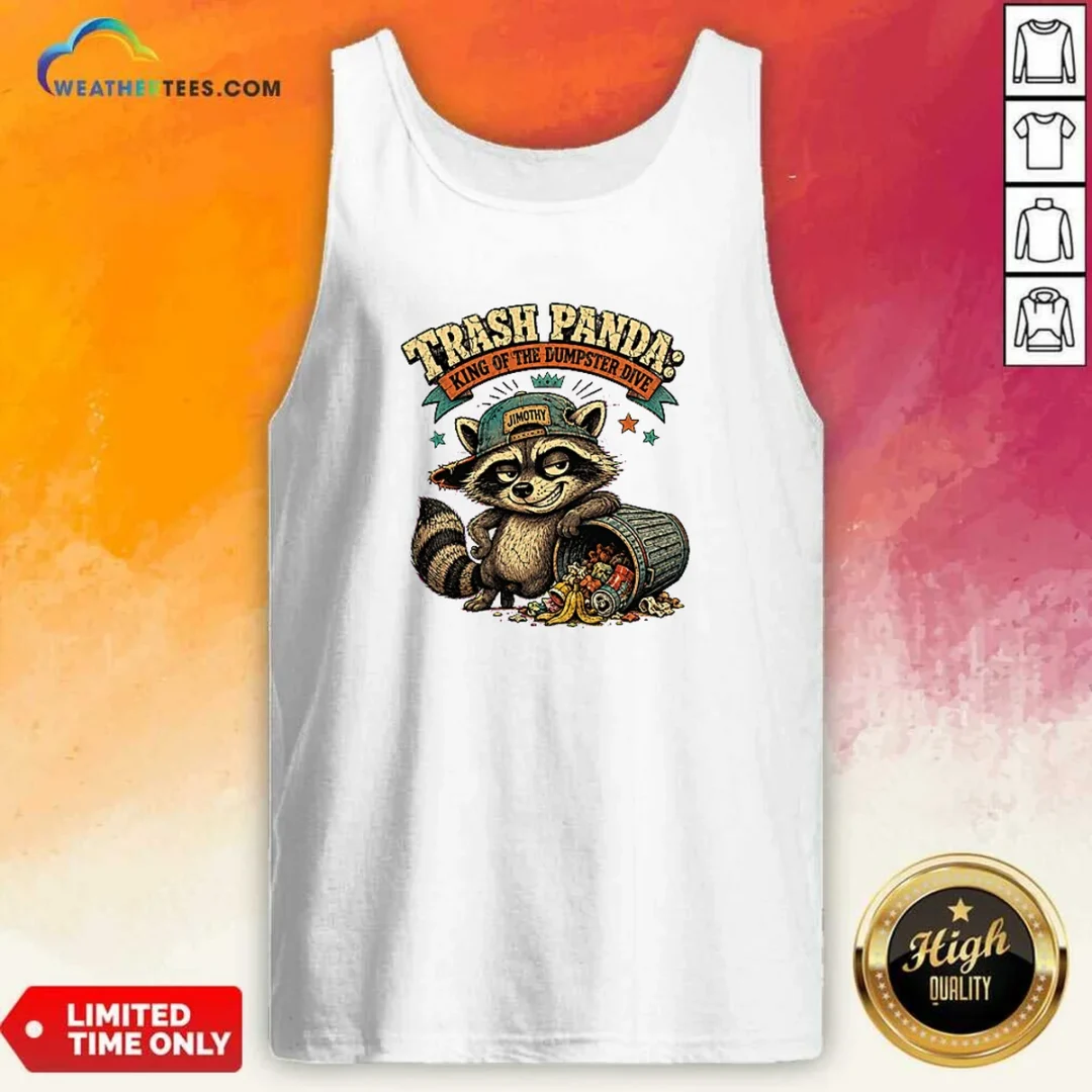 awesome-jimothy-viral-trash-panda-king-retro-distressed-tank-top Awesome Jimothy Viral Trash Panda King Retro Distressed Tank Top
