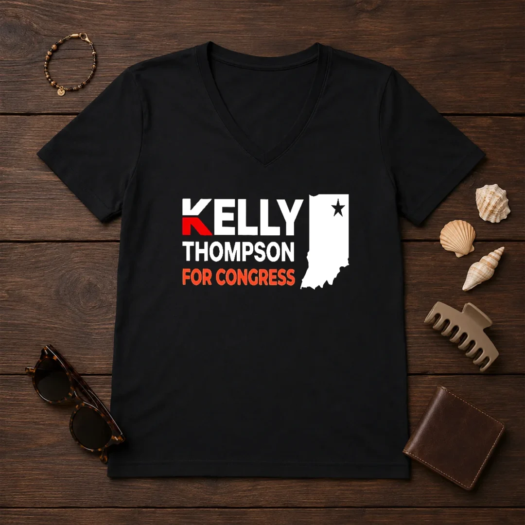 awesome-kelly-thompson-for-congress-v-neck-shirt Awesome Kelly Thompson For Congress V-Neck Shirt