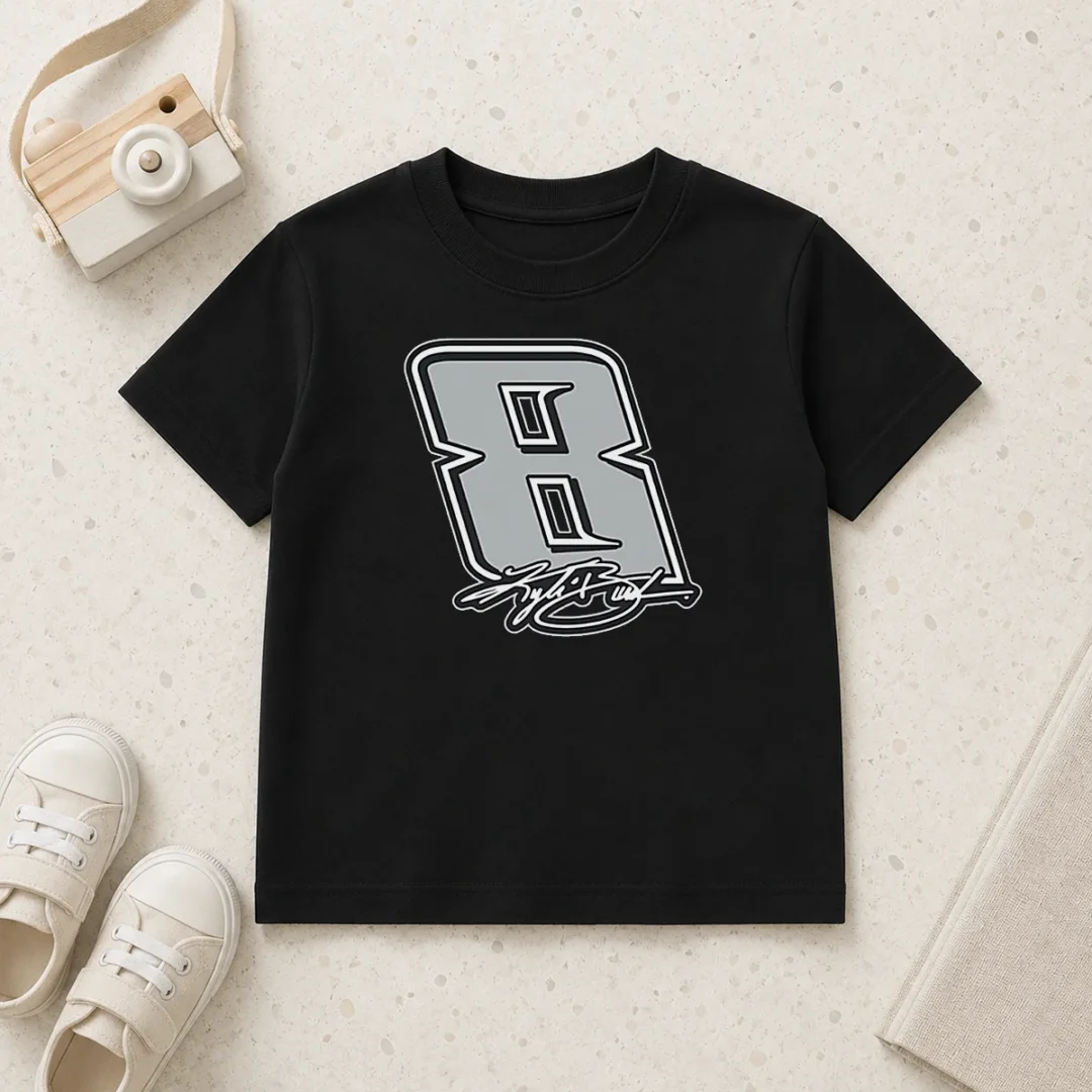 awesome-kyle-busch-black-no-8-signature-kids-t-shirt Awesome Kyle Busch Black No 8 Signature Kids T-Shirt