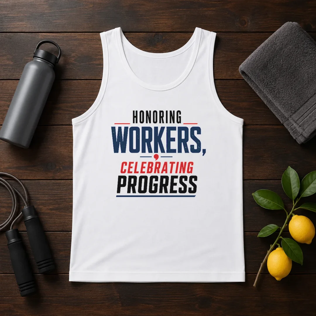 awesome-labour-day-celebration-honoring-workers-minimalist-tank-top Awesome Labour Day Celebration Honoring Workers Minimalist Tank Top in white, sleeveless casual wear