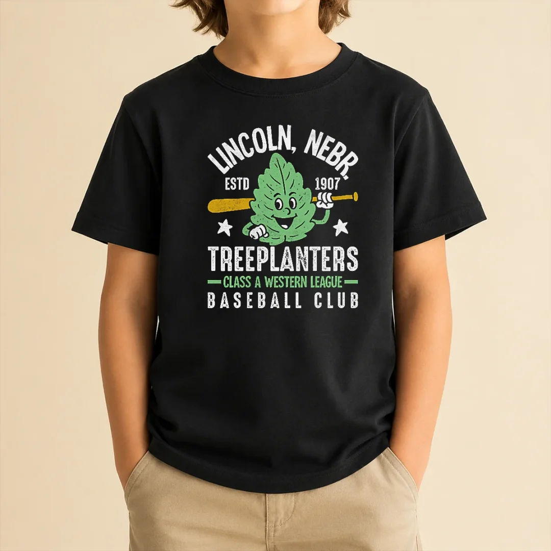 awesome-lincoln-treeplanters-nebraska-vintage-baseball-team-kids-t-shirt Awesome Lincoln Treeplanters Nebraska Vintage Baseball Team Kids T-Shirt