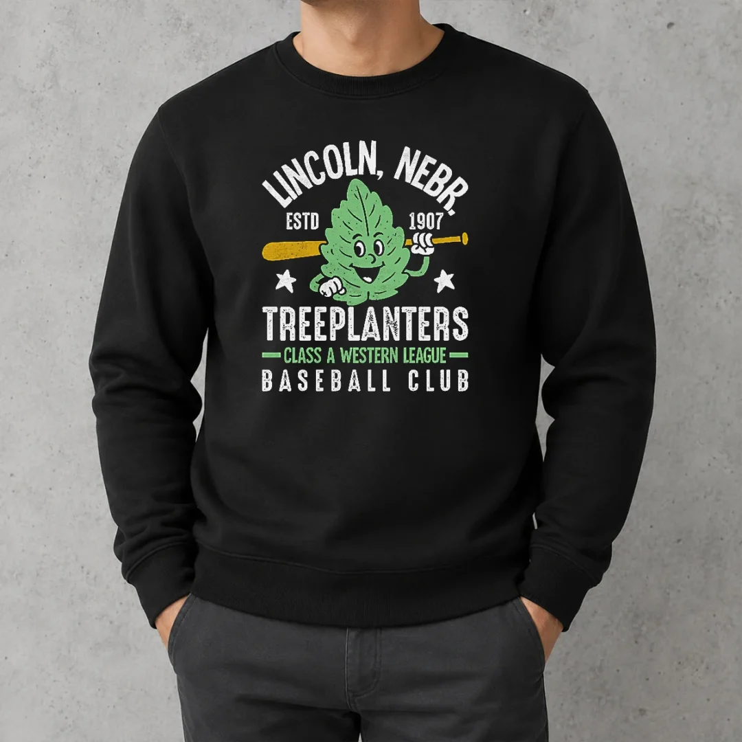 awesome-lincoln-treeplanters-nebraska-vintage-baseball-team-sweater Awesome Lincoln Treeplanters Nebraska Vintage Baseball Team Sweater