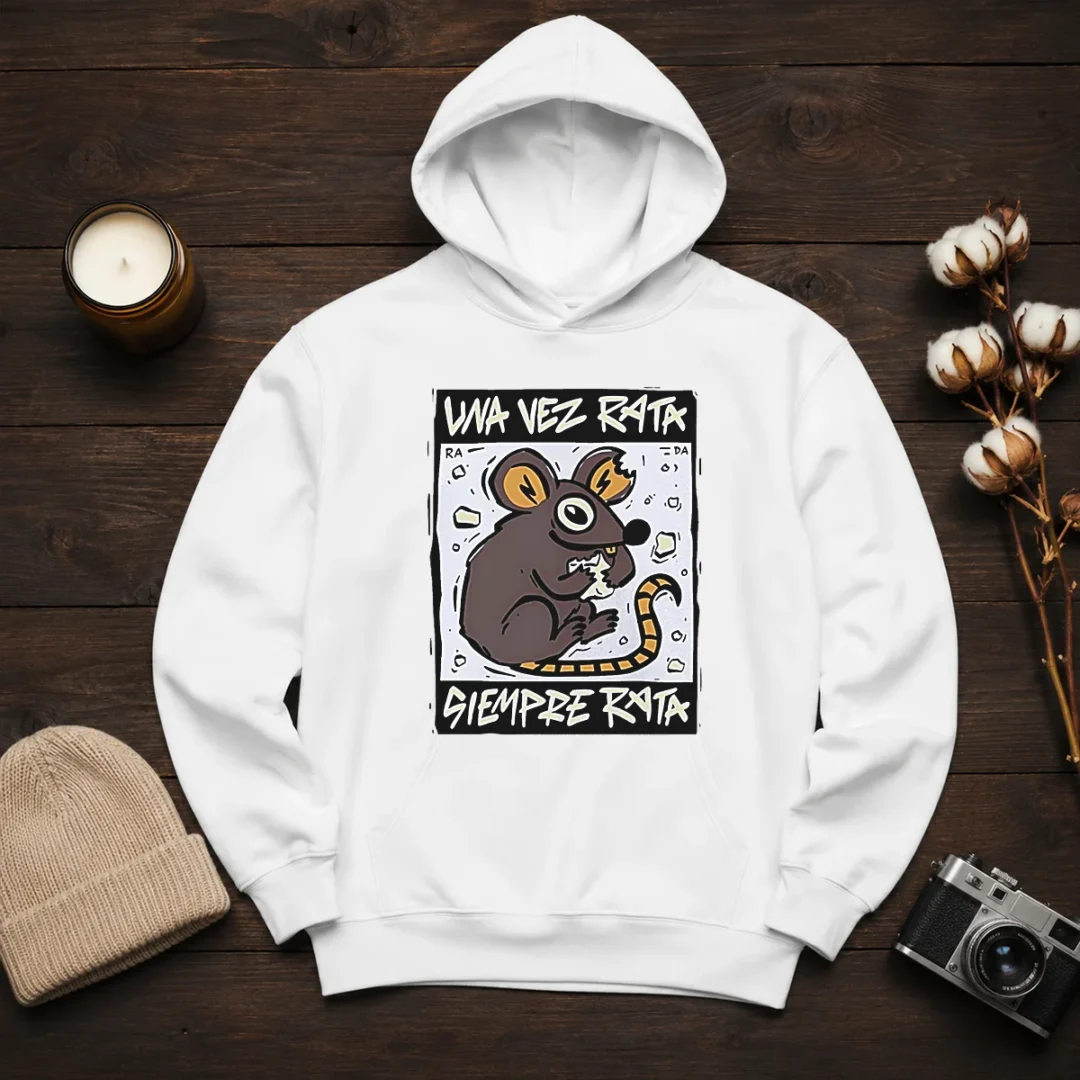 awesome-mouse-eating-cheese-una-vez-rata-siempre-rata-rat-funny-hoodie Awesome Mouse Eating Cheese Una Vez Rata Siempre Rata Rat Funny Hoodie