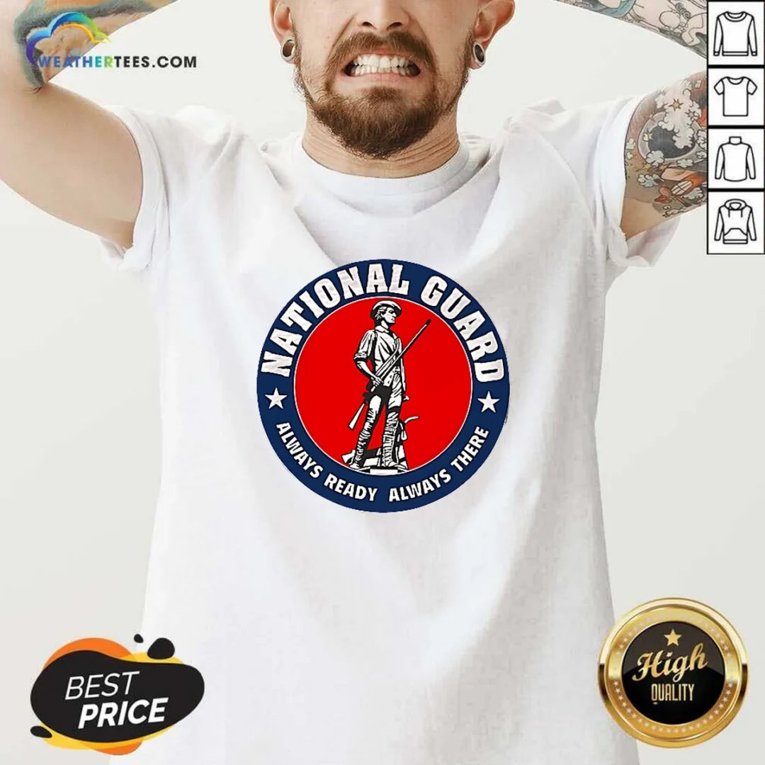 awesome-national-guard-always-ready-always-there-v-neck-shirt Awesome National Guard Always Ready Always There V-Neck Shirt