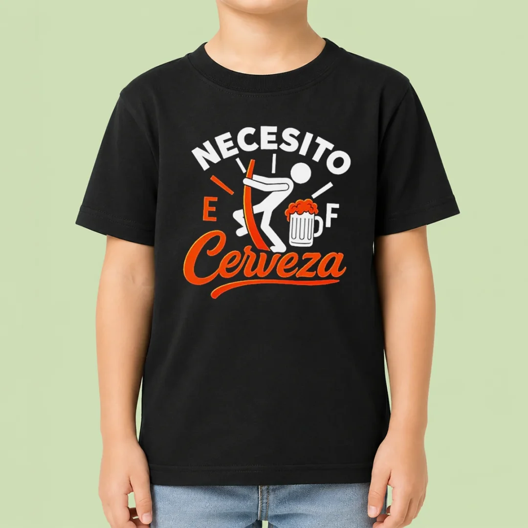 awesome-necesito-cerveza-beer-level-kids-t-shirt-2 Awesome Necesito Cerveza Beer Level Kids T-Shirt
