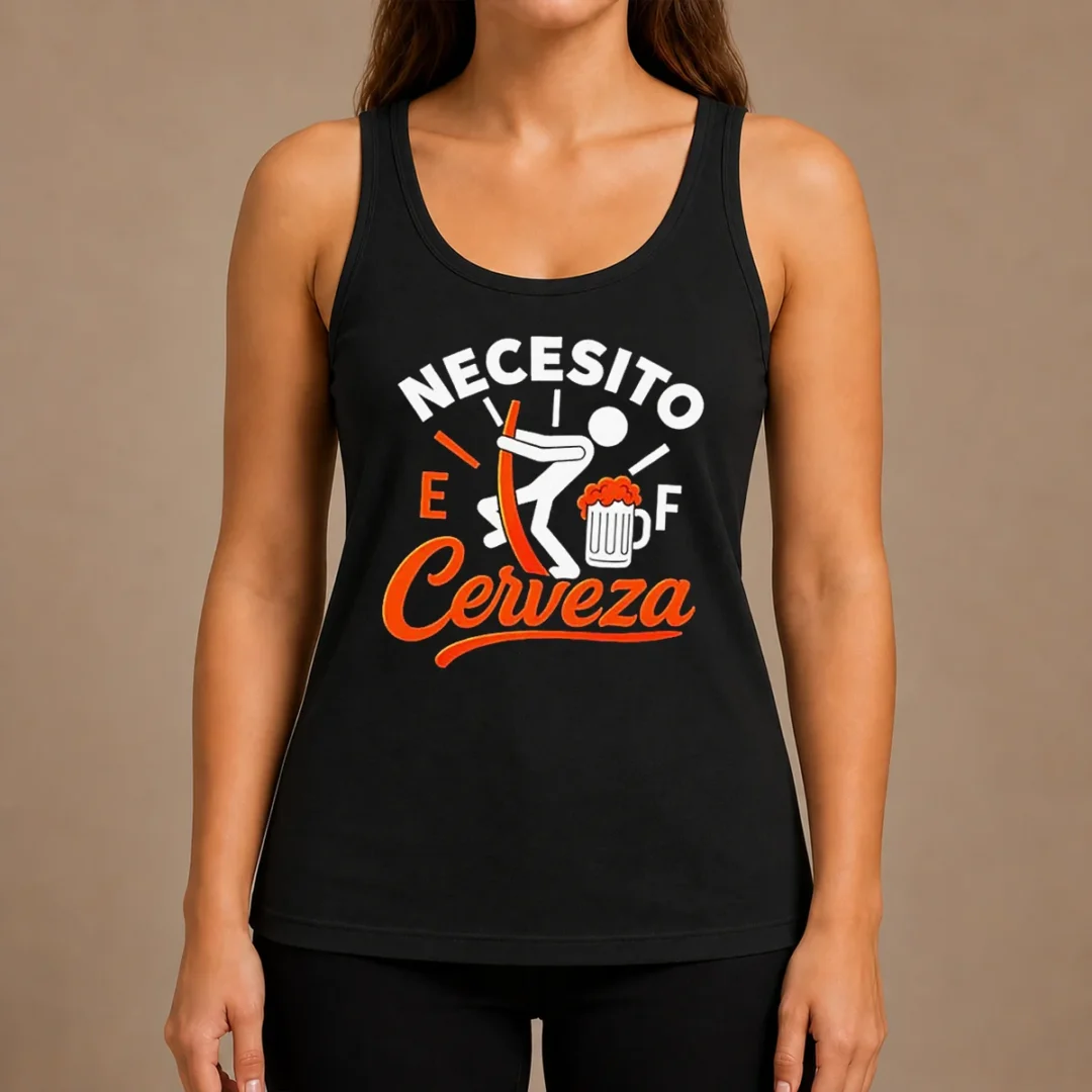 awesome-necesito-cerveza-beer-level-tank-top-2 Awesome Necesito Cerveza Beer Level Tank Top
