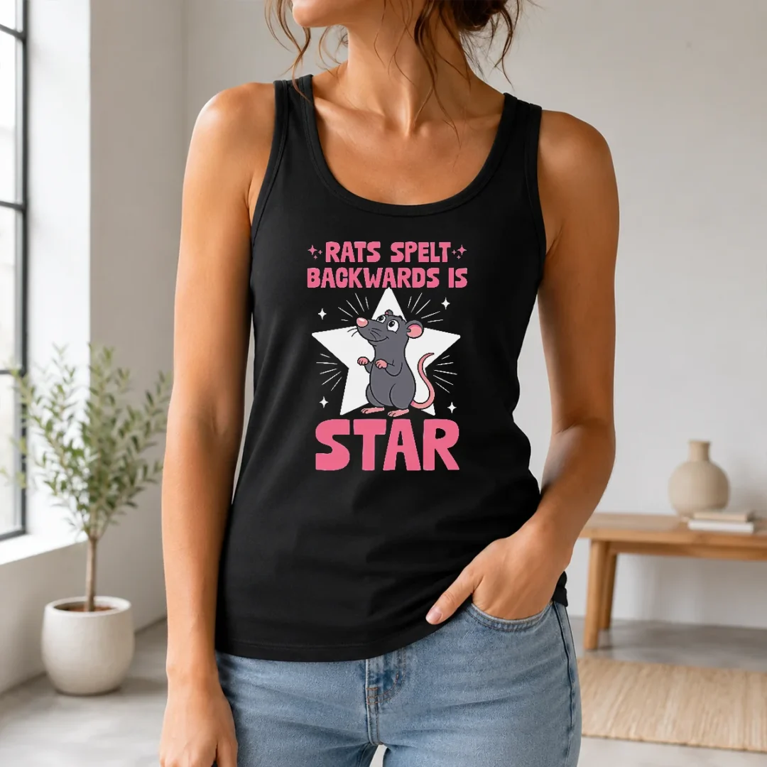Awesome Nice Rat Humor Gift Rats Spelt Backwards Is Star Tank Top Awesome Nice Rat Humor Gift Rats Spelt Backwards Is Star Tank Top