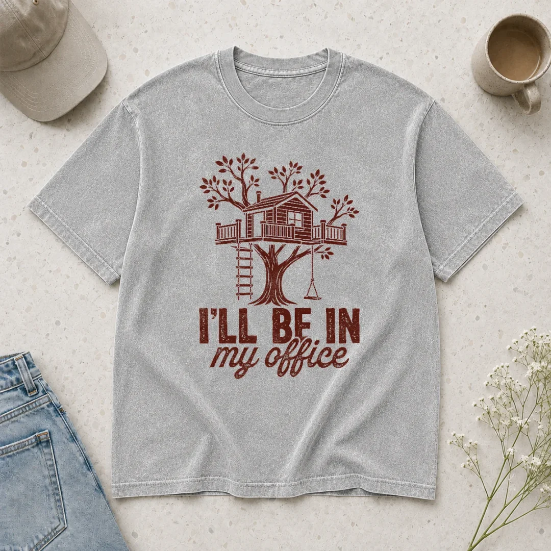 awesome-nice-treehouse-office-i-ll-be-in-my-office-washed-t-shirt Awesome Nice Treehouse Office I'Ll Be In My Office Washed T-Shirt