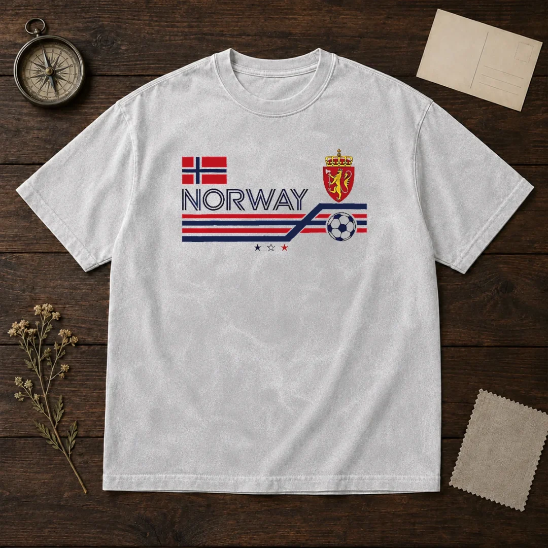 awesome-norway-national-football-team-soccer-washed-t-shirt Awesome Norway National Football Team Soccer Washed T-Shirt