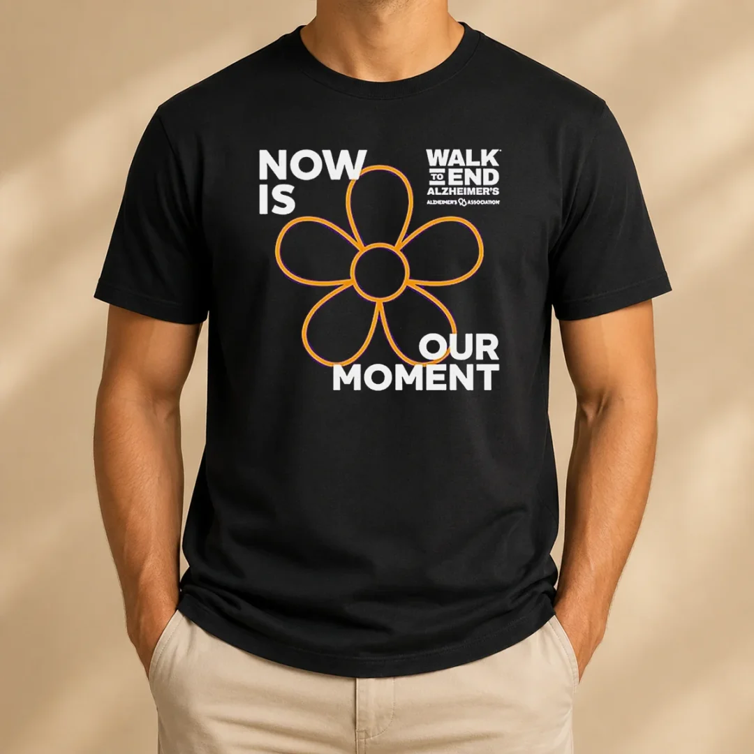 awesome-now-is-our-monent-t-shirt Awesome Now Is Our Monent t shirt in classic fit with bold text design on front, displayed on white background