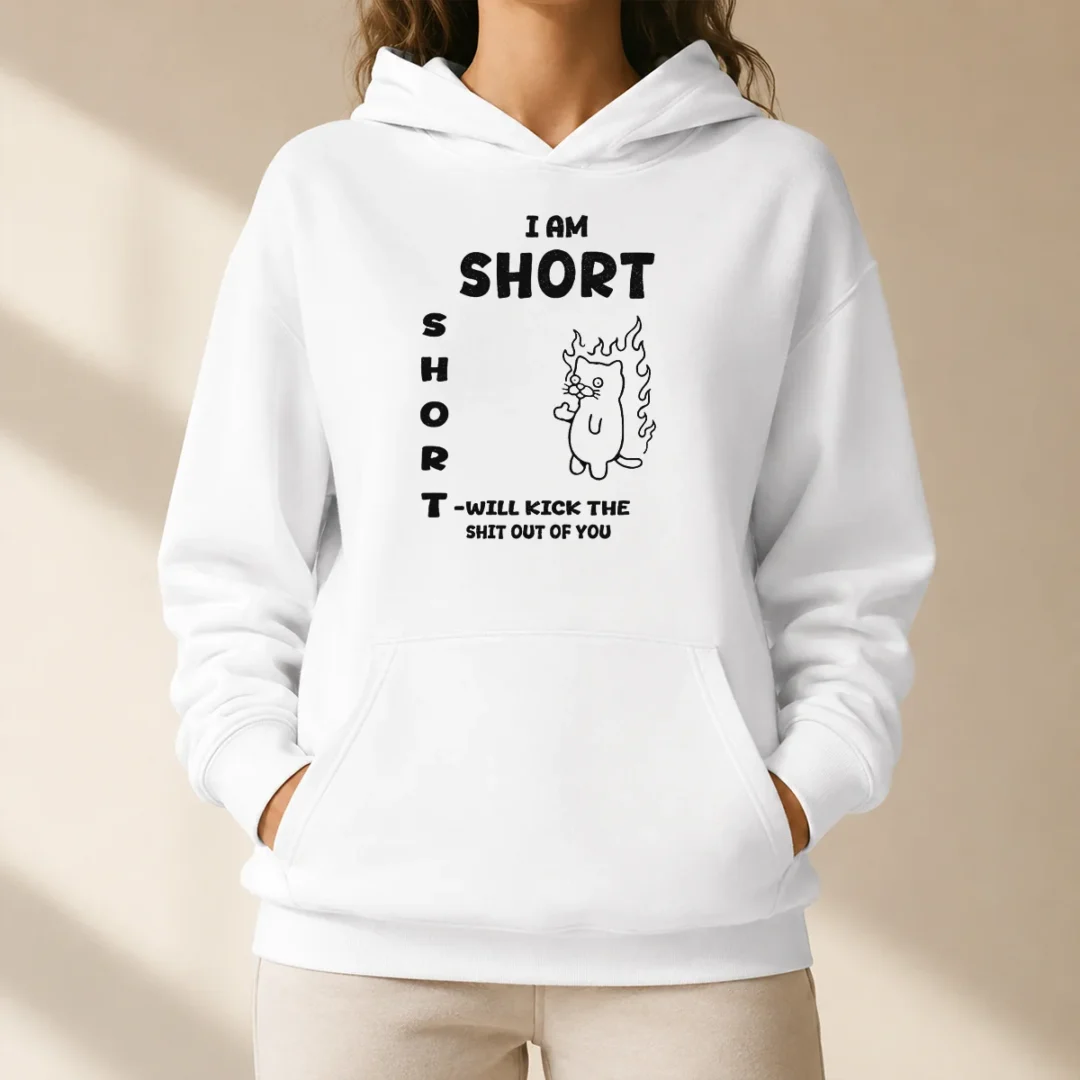 awesome-official-i-am-short-short-will-kick-the-shit-out-of-you-cat-hoodie Awesome Official I Am Short Short Will Kick The Shit Out Of You Cat Hoodie