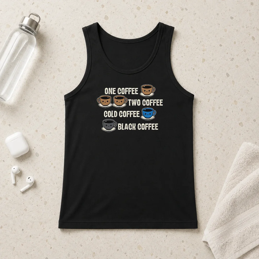 awesome-one-coffee-two-coffee-tank-top Awesome One Coffee Two Coffee Tank Top