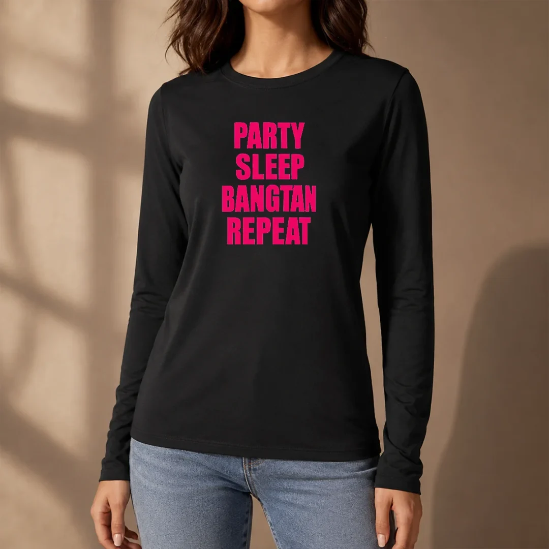 awesome-party-sleep-bangtan-repeat-long-sleeve-shirt Awesome Party Sleep Bangtan Repeat Long Sleeve Shirt