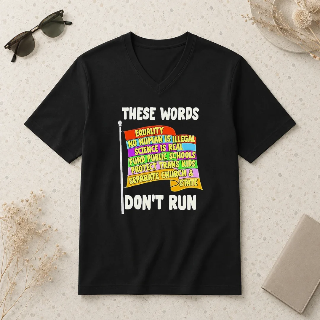awesome-pretty-equality-no-human-is-illegal-science-is-real-fund-public-schools-protect-trans-v-neck-shirt Awesome Pretty Equality No Human Is Illegal Science Is Real Fund Public Schools Protect Trans V Neck Shirt in dark color with bold white text