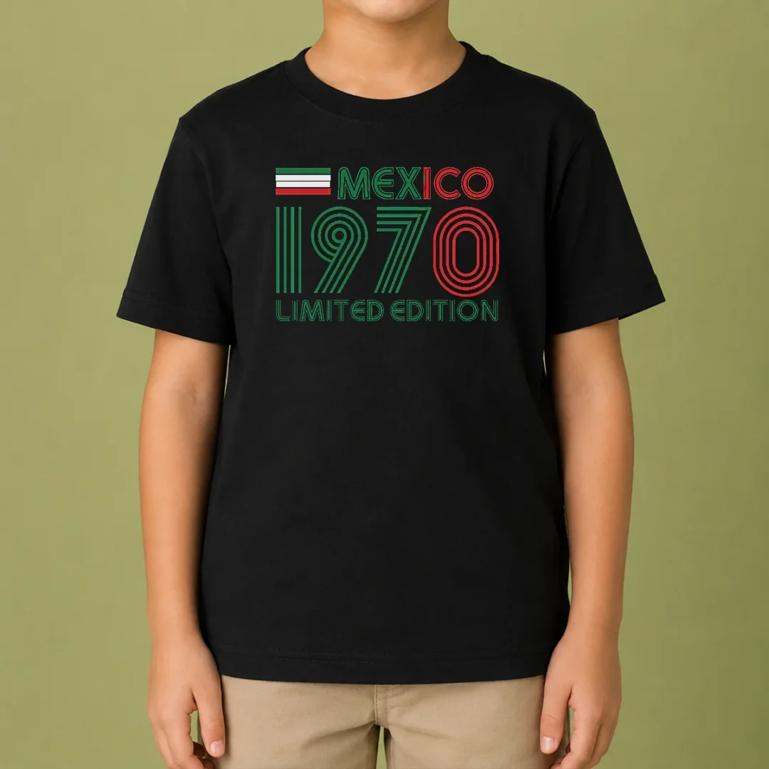 awesome-pretty-retro-mexico-1970-limited-edition-kids-t-shirt Awesome Pretty Retro Mexico 1970 Limited Edition Kids T-Shirt
