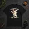 Awesome Rabbit Holding Baseball Bat Let'S Settle This Like Adults
