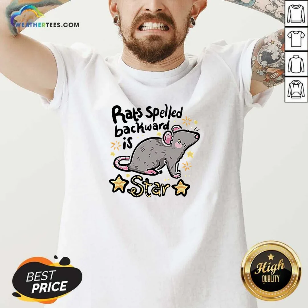 awesome-rats-spelled-backward-is-star-v-neck-shirt Awesome Rats Spelled Backward Is Star V-Neck Shirt