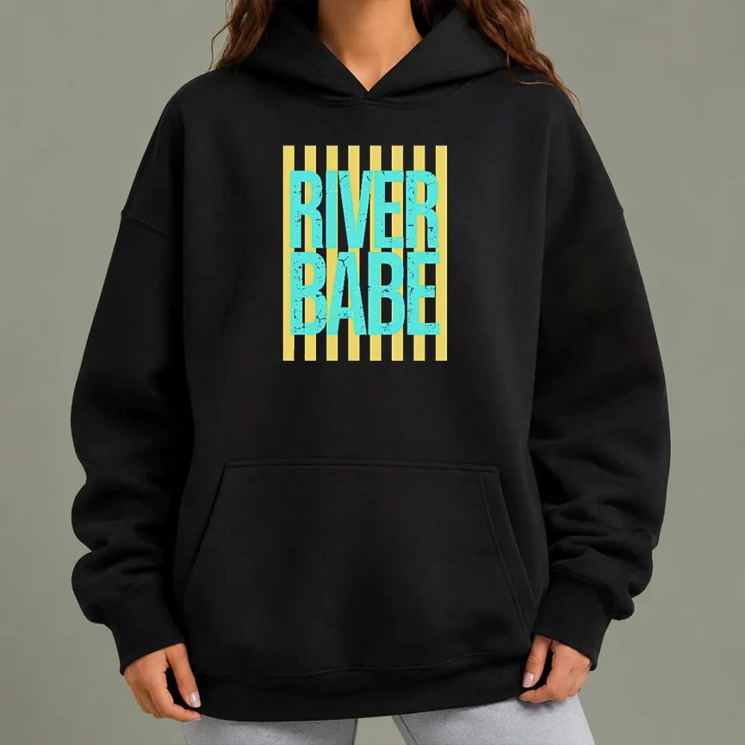 awesome-river-babe-retro-stripes-sunshine-hoodie Awesome River Babe Retro Stripes Sunshine Hoodie