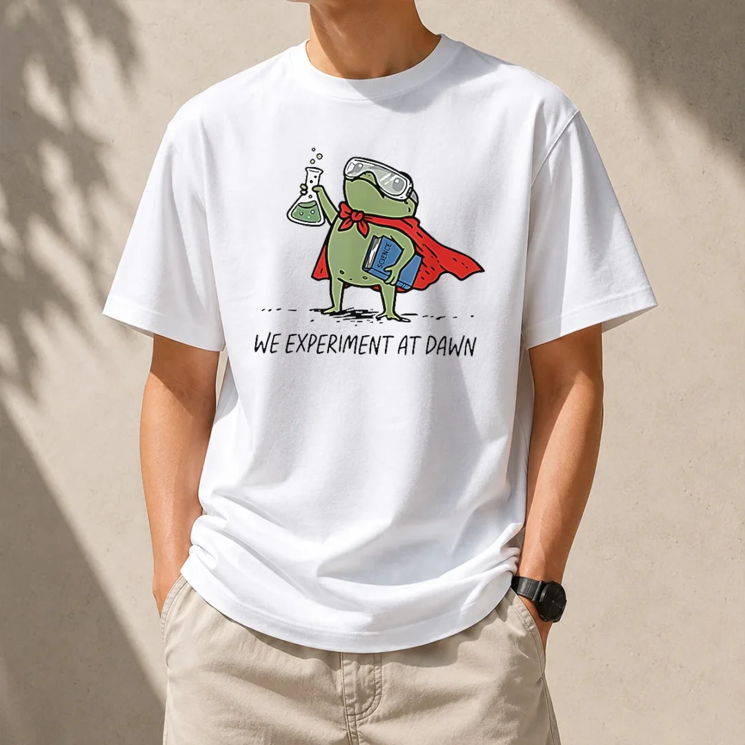 awesome-science-frog-we-experiment-at-dawn-t-shirt-1 Awesome Science Frog We Experiment At Dawn