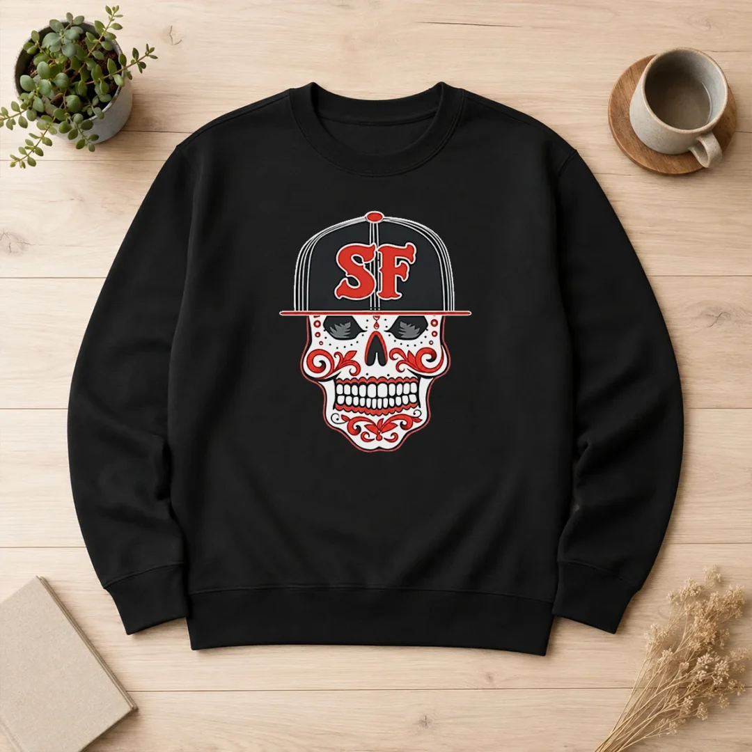 awesome-sf-sugar-skull-san-francisco-hat-sweater Awesome Sf Sugar Skull San Francisco Hat Sweater