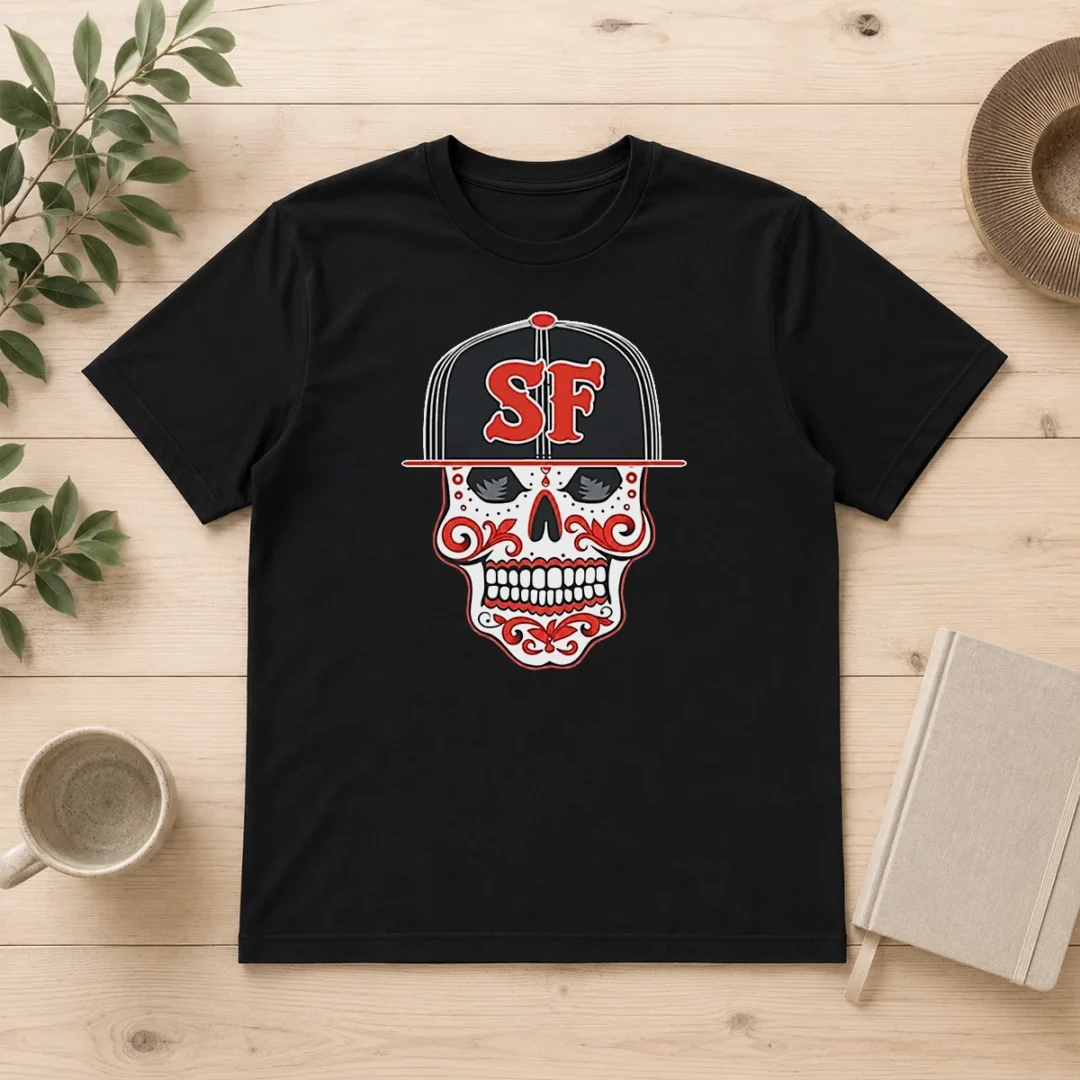 awesome-sf-sugar-skull-san-francisco-hat-t-shirt-1 Awesome Sf Sugar Skull San Francisco Hat