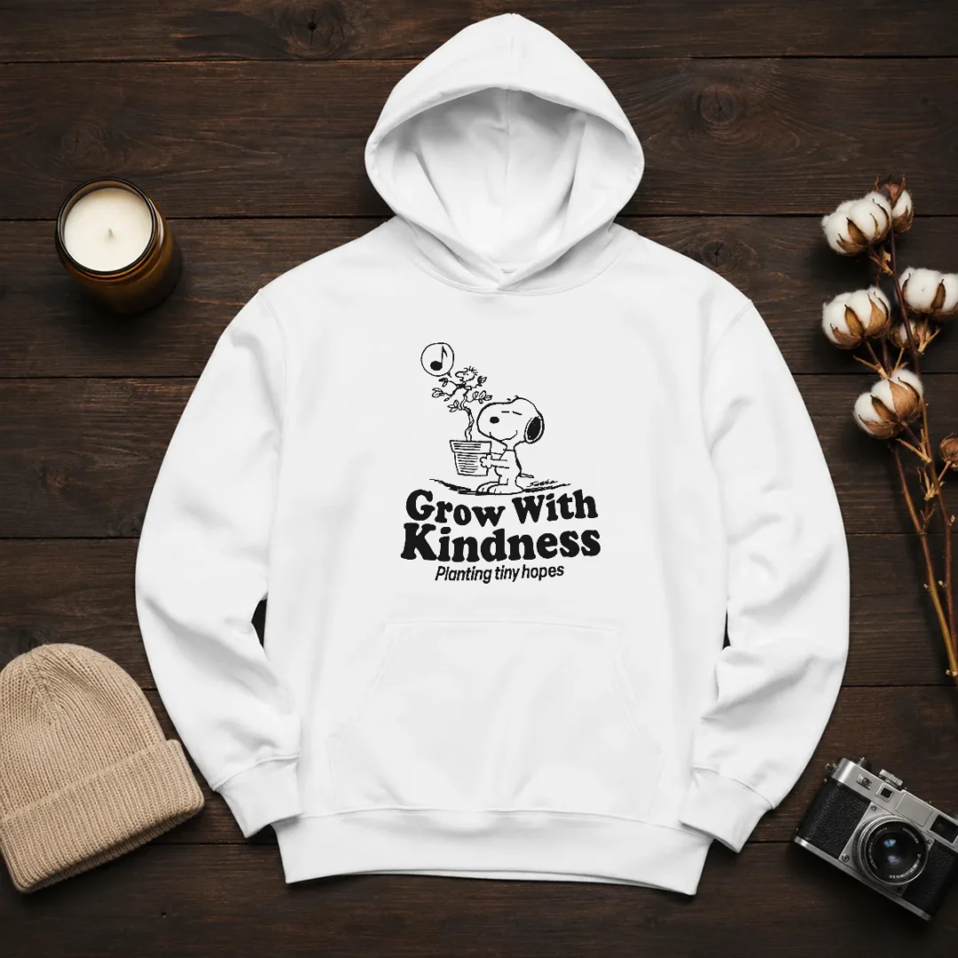 awesome-snoopy-grow-with-kindness-planting-tiny-hopes-hoodie Awesome Snoopy Grow With Kindness Planting Tiny Hopes Hoodie