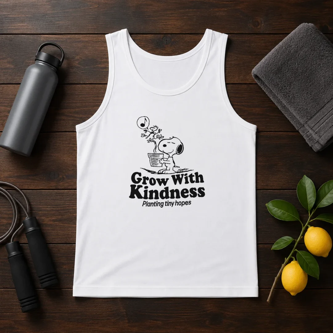 awesome-snoopy-grow-with-kindness-planting-tiny-hopes-tank-top Awesome Snoopy Grow With Kindness Planting Tiny Hopes Tank Top