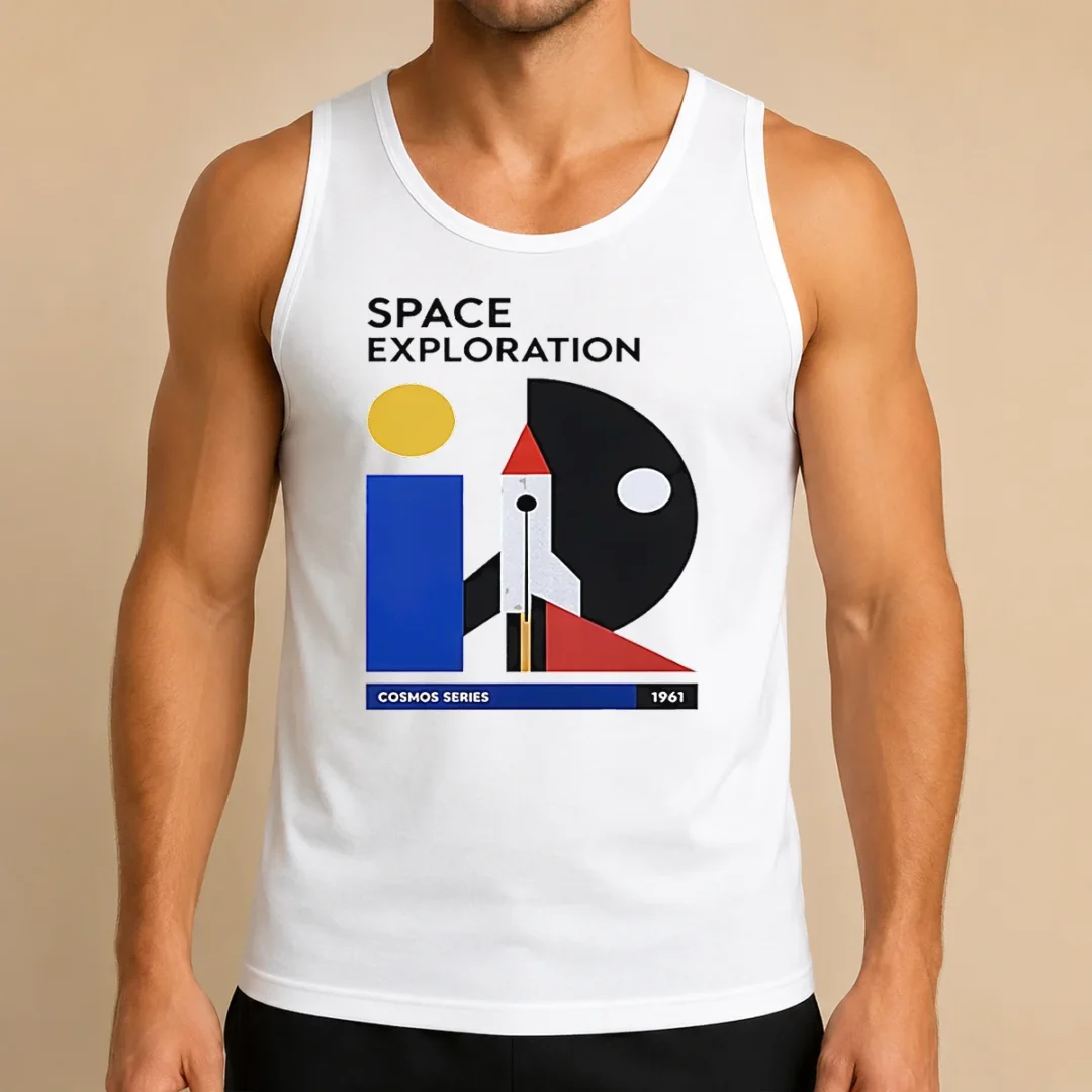 awesome-space-exploration-cosmos-series-1961-retro-poster-tank-top Awesome Space Exploration Cosmos Series 1961 Retro Poster Tank Top