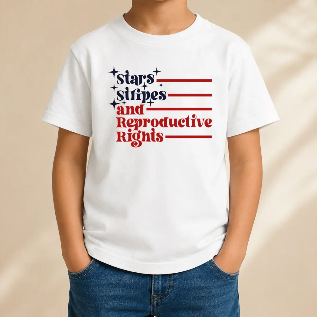awesome-stars-stripes-and-reproductive-rights-patriotic-lettering-with-striped-lines-kids-t-shirt Awesome Stars Stripes And Reproductive Rights Patriotic Lettering With Striped Lines Kids T Shirt in navy blue with bold patriotic lettering and striped lines