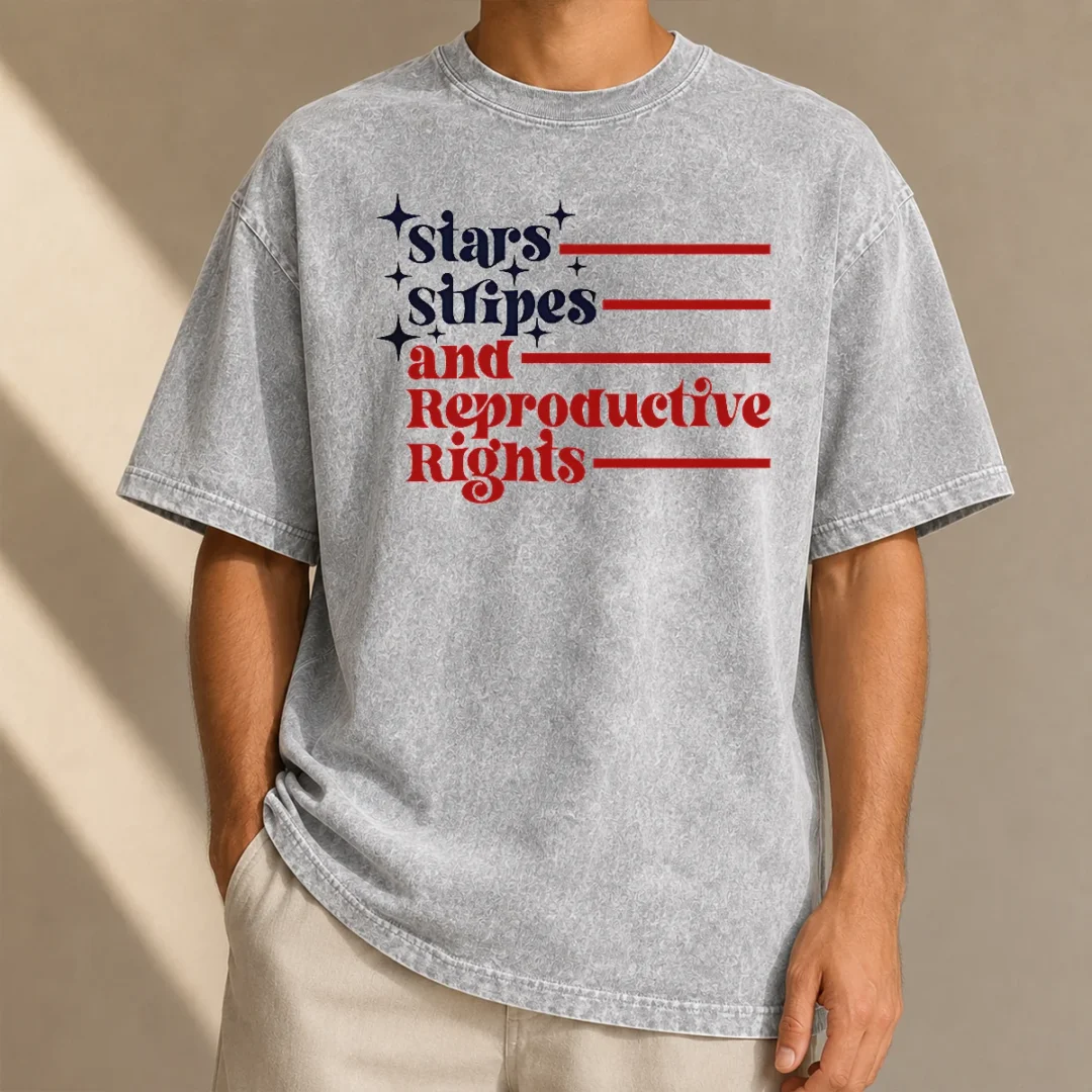 awesome-stars-stripes-and-reproductive-rights-patriotic-lettering-with-striped-lines-washed-t-shirt Awesome Stars Stripes And Reproductive Rights Patriotic Lettering With Striped Lines Washed T-Shirt