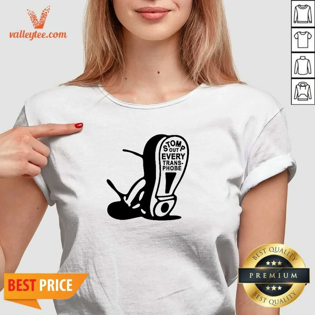 awesome-stomp-out-every-transphobe-boot-social-justice-activism-equality-protest-v-neck-shirt Awesome Stomp Out Every Transphobe Boot Social Justice Activism Equality Protest V Neck Shirt in dark color with bold text design