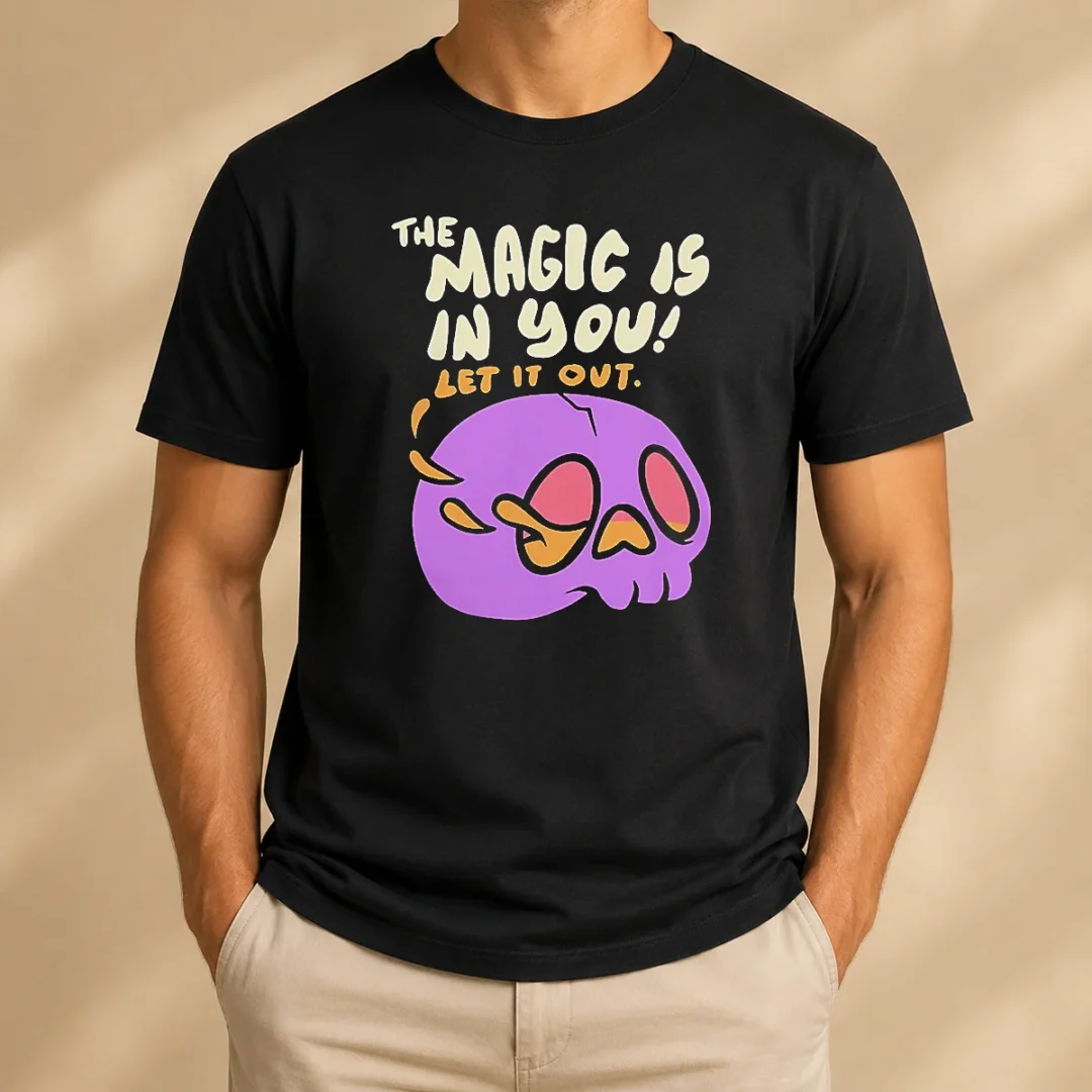 awesome-the-magic-is-in-you-let-it-out-skull-inspirational-t-shirt Awesome The Magic Is In You Let It Out Skull Inspirational