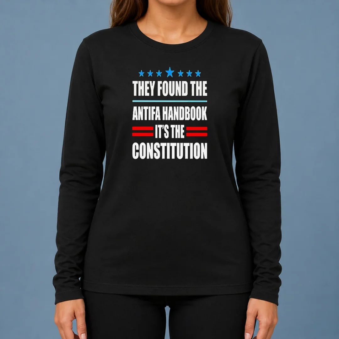 awesome-they-found-the-antifa-handbook-it-s-the-constitution-bold-statement-text-long-sleeve-shirt Awesome They Found The Antifa Handbook It'S The Constitution Bold Statement Text Long Sleeve Shirt