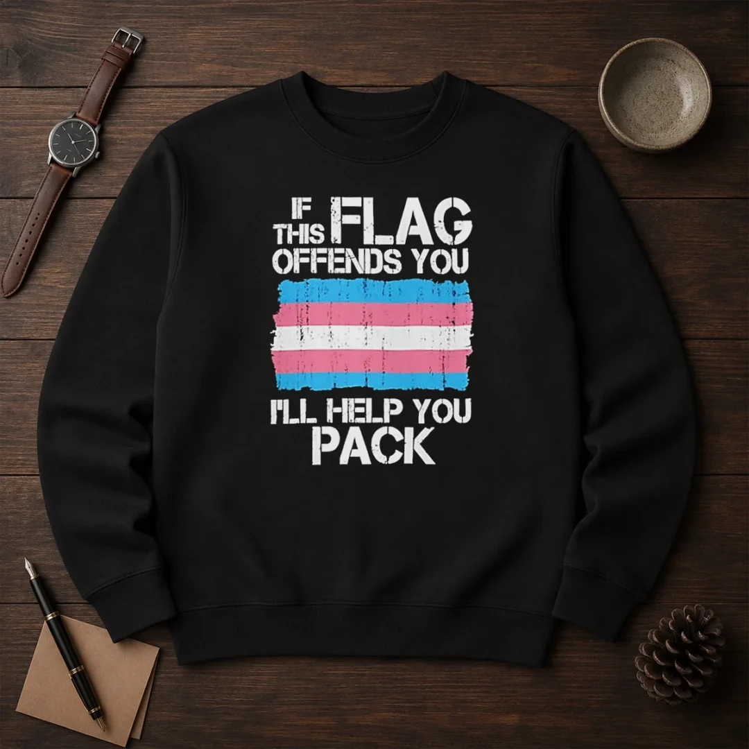 awesome-transgender-pride-flag-if-this-flag-offends-you-i-will-help-you-pack-sweater Awesome Transgender Pride Flag If This Flag Offends You I Will Help You Pack Sweater