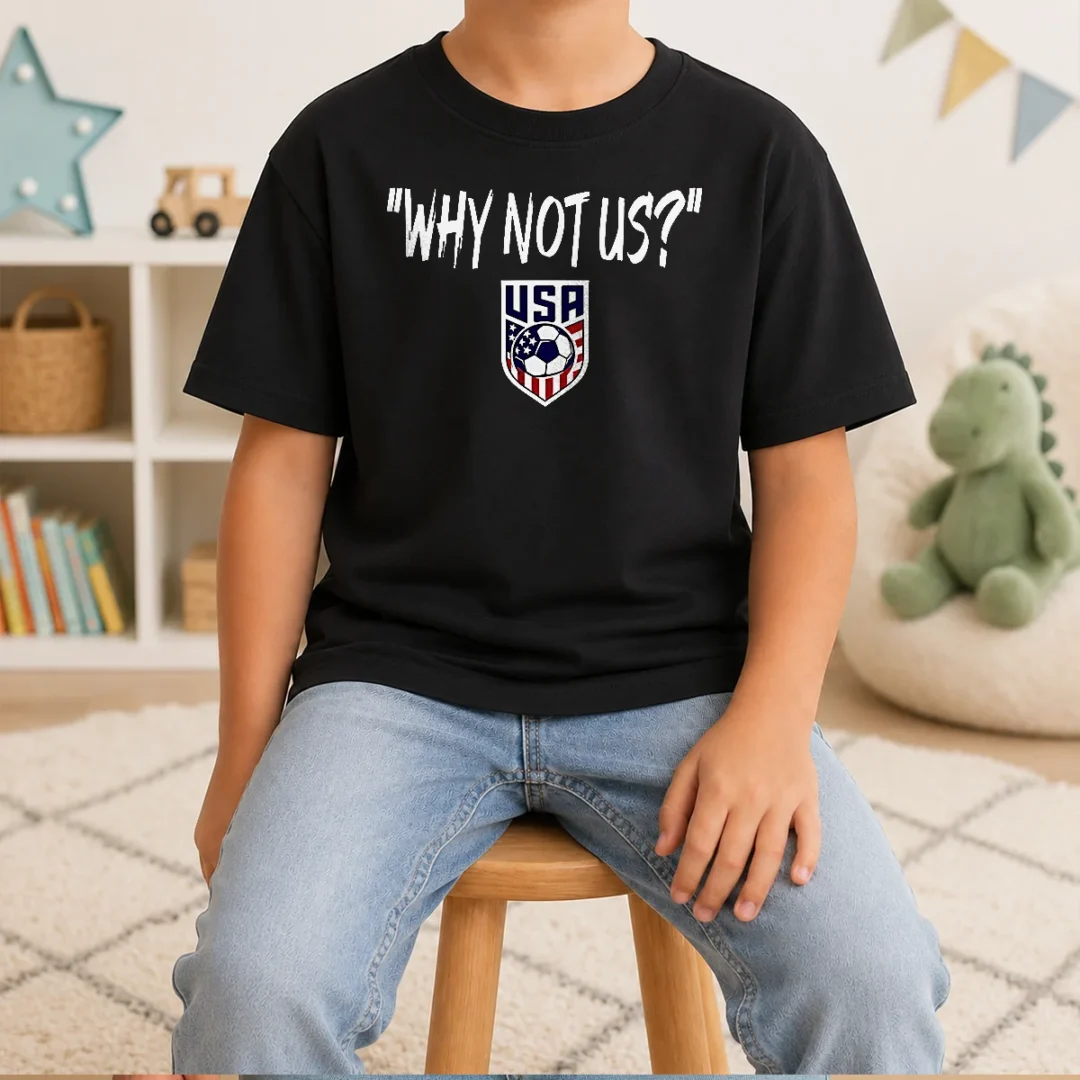 awesome-u-s-soccer-usa-why-not-us-kids-t-shirt Awesome U.S. Soccer USA Why Not US Kids T-Shirt
