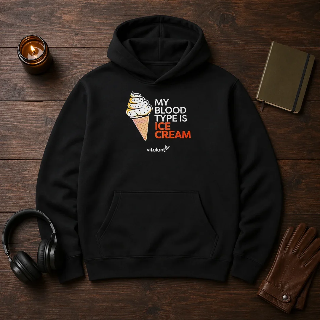 awesome-vitalant-my-blood-type-is-ice-cream-hoodie Awesome Vitalant My Blood Type Is ICE Cream Hoodie