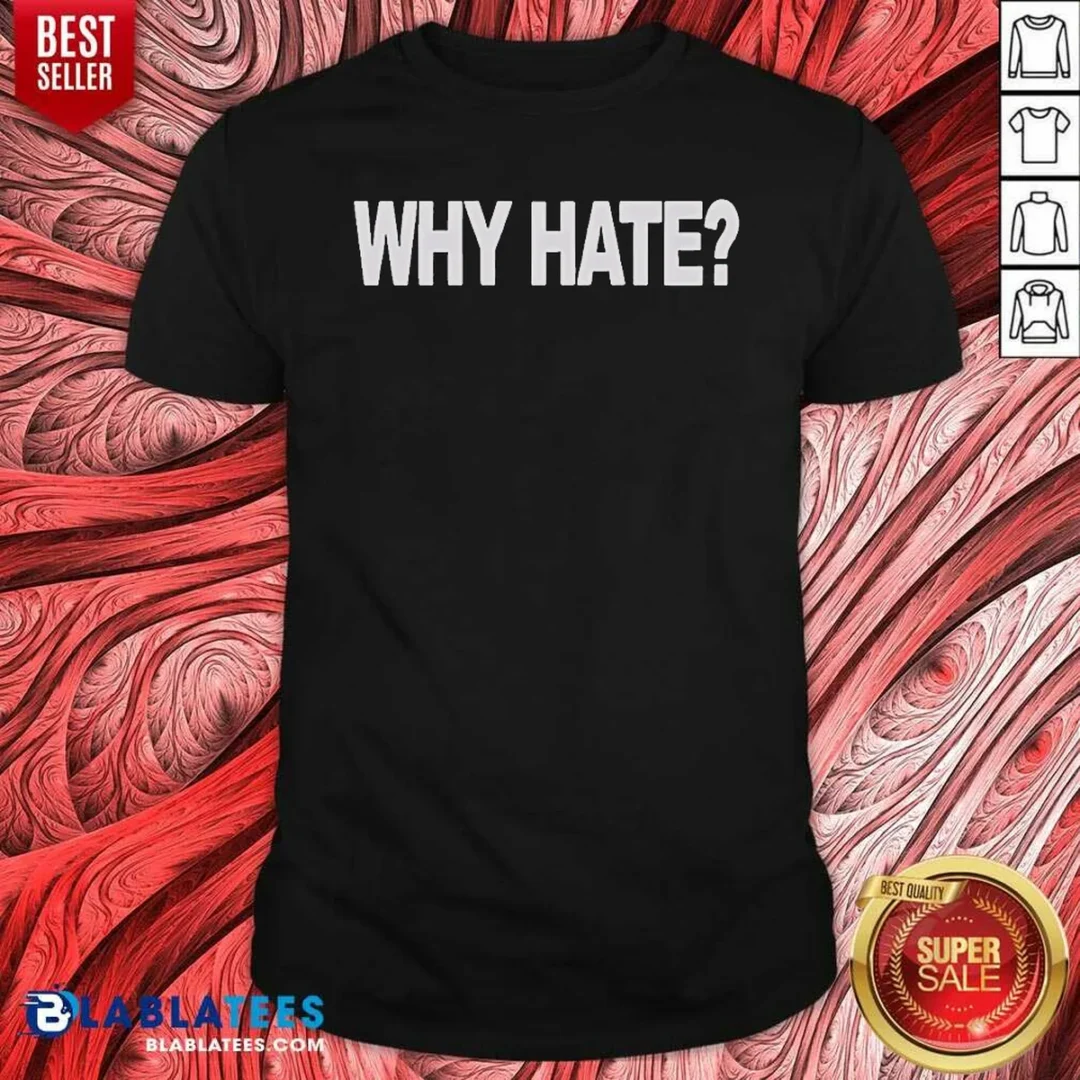 awesome-why-hate-shirt-optimized-1 Awesome Why Hate shirt optimized for comfort and fit, featuring a classic crew neck and short sleeves