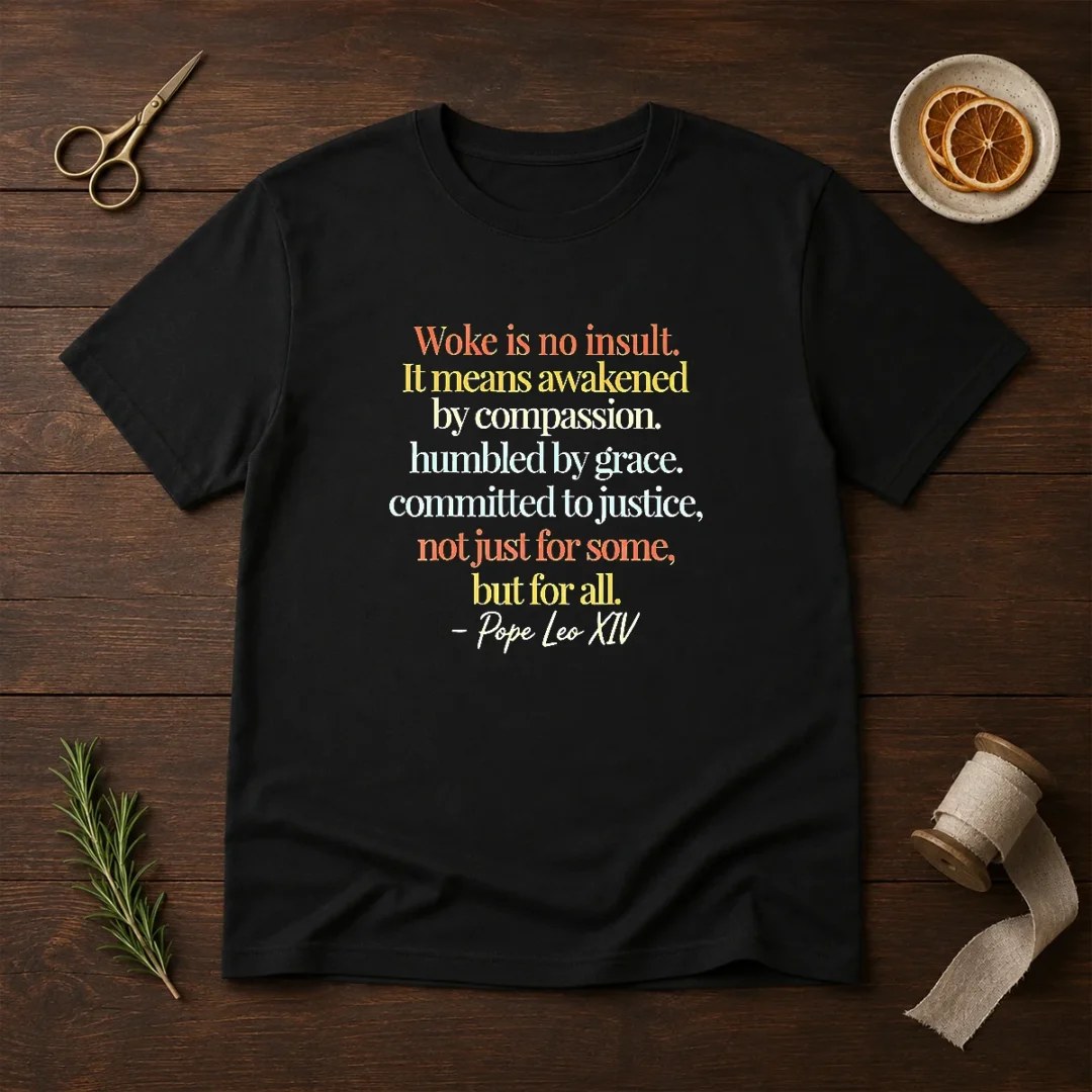 awesome-woke-is-no-insult-pope-leo-xiv-quote-t-shirt-1 Awesome Woke Is No Insult Pope Leo XIV Quote