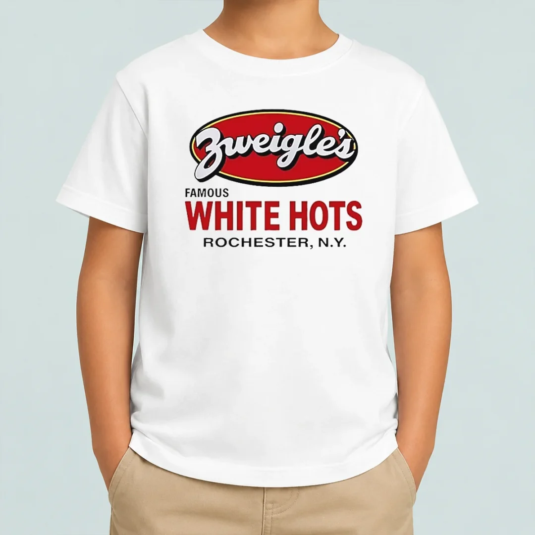 awesome-zweigle-s-famous-white-hots-rochester-ny-kids-t-shirt Awesome Zweigle'S Famous White Hots Rochester NY Kids T-Shirt
