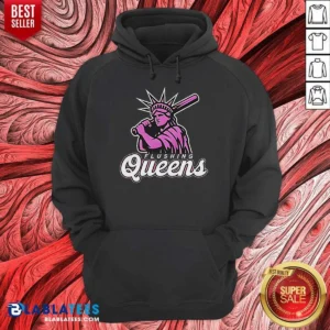 Top Nice Flushing Queens Statue Of Liberty Holding Baseball Bat Hoodie