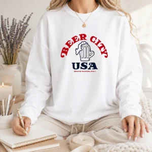 Good Beer City USA Grand Rapids Michigan Long Sleeve Shirt