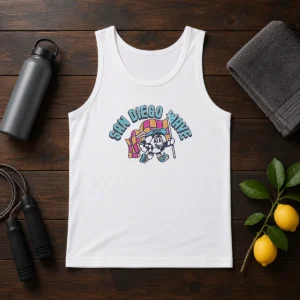 Good San Diego Wave Mascot Soccer Ball Character Tank Top