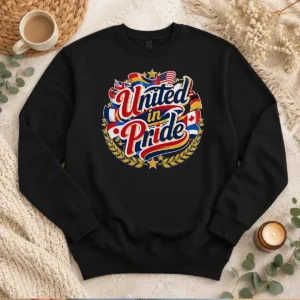 Official United In Pride National Flag Typography Sweater